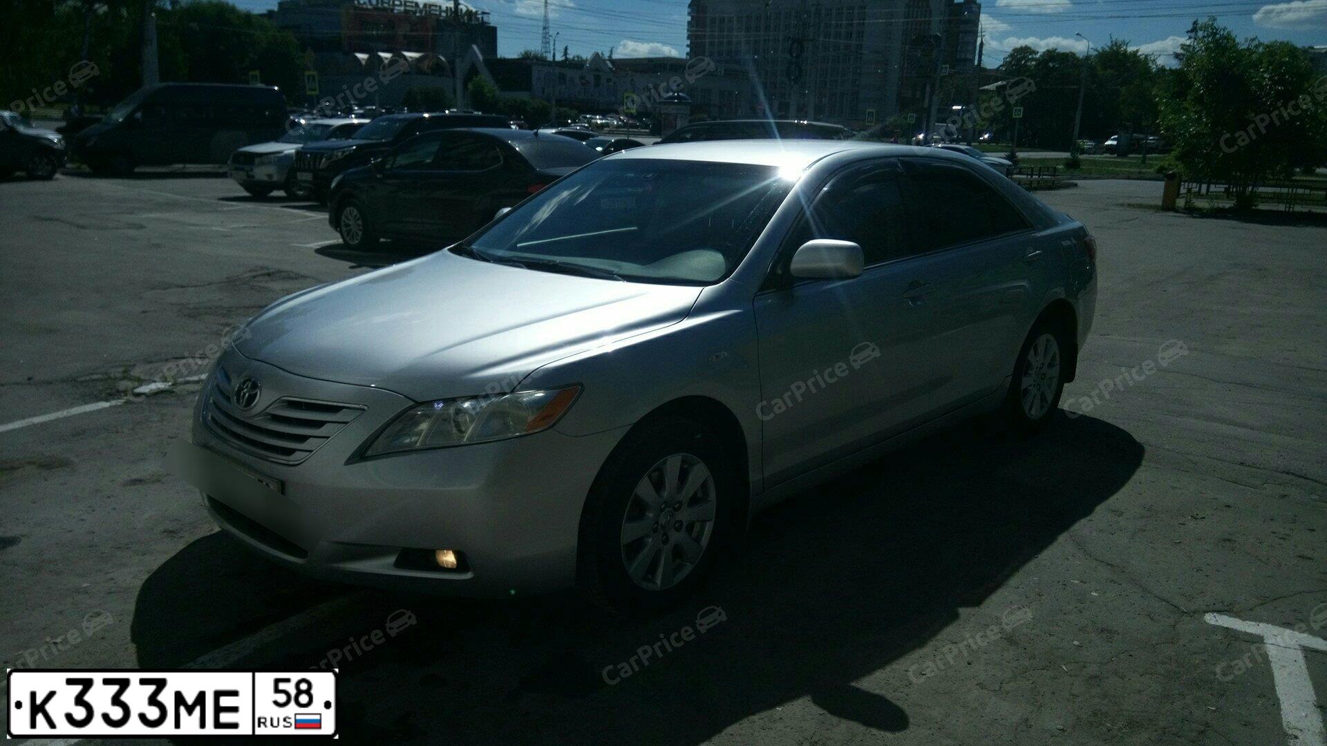 Фото автомобиля TOYOTA CAMRY, 2015 — госномер С763МВ58. Цвет: Белый