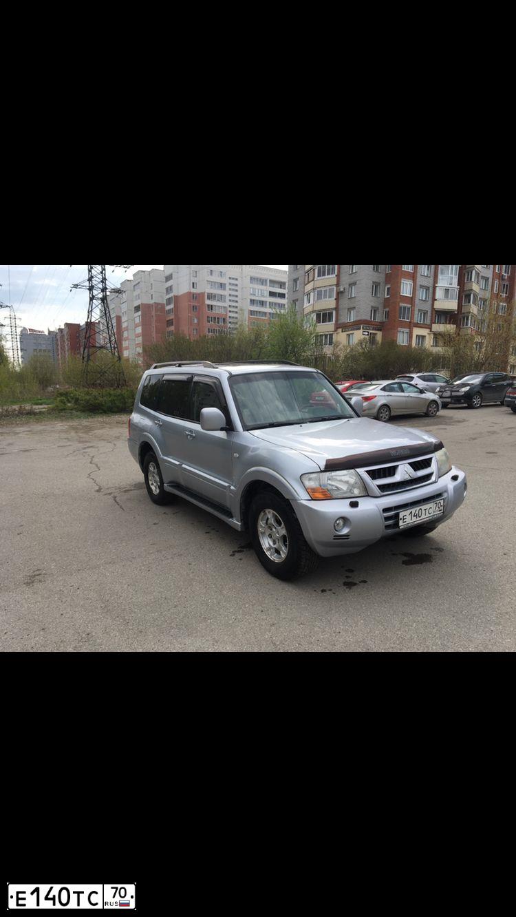 Фото автомобиля MITSUBISHI PAJERO, 2004 — госномер А014УТ122. Цвет: Серебристый