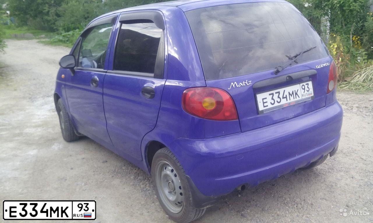 Фото автомобиля DAEWOO MATIZ, 2008 — госномер Е919АА761. Цвет: синий