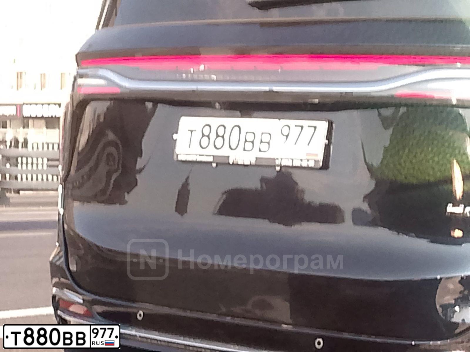 Фото автомобиля HONGQI HQ9, 2022 — госномер Т880ВВ977. Цвет: ЧЕРНЫЙ