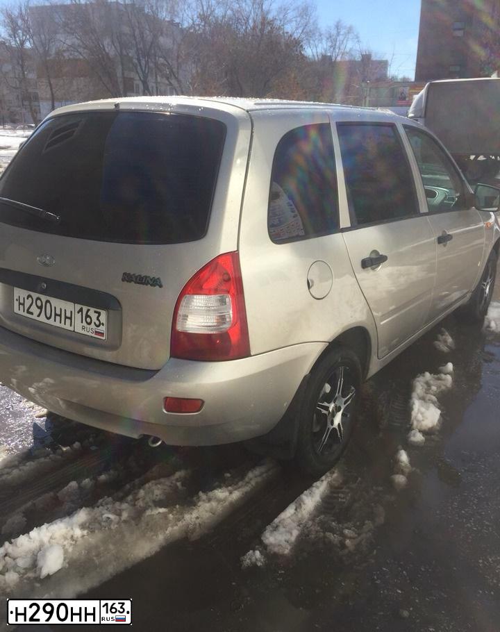Фото автомобиля LADA 1117 KALINA, 2011 — госномер М236МТ30. Цвет: БЕЖЕВЫЙ