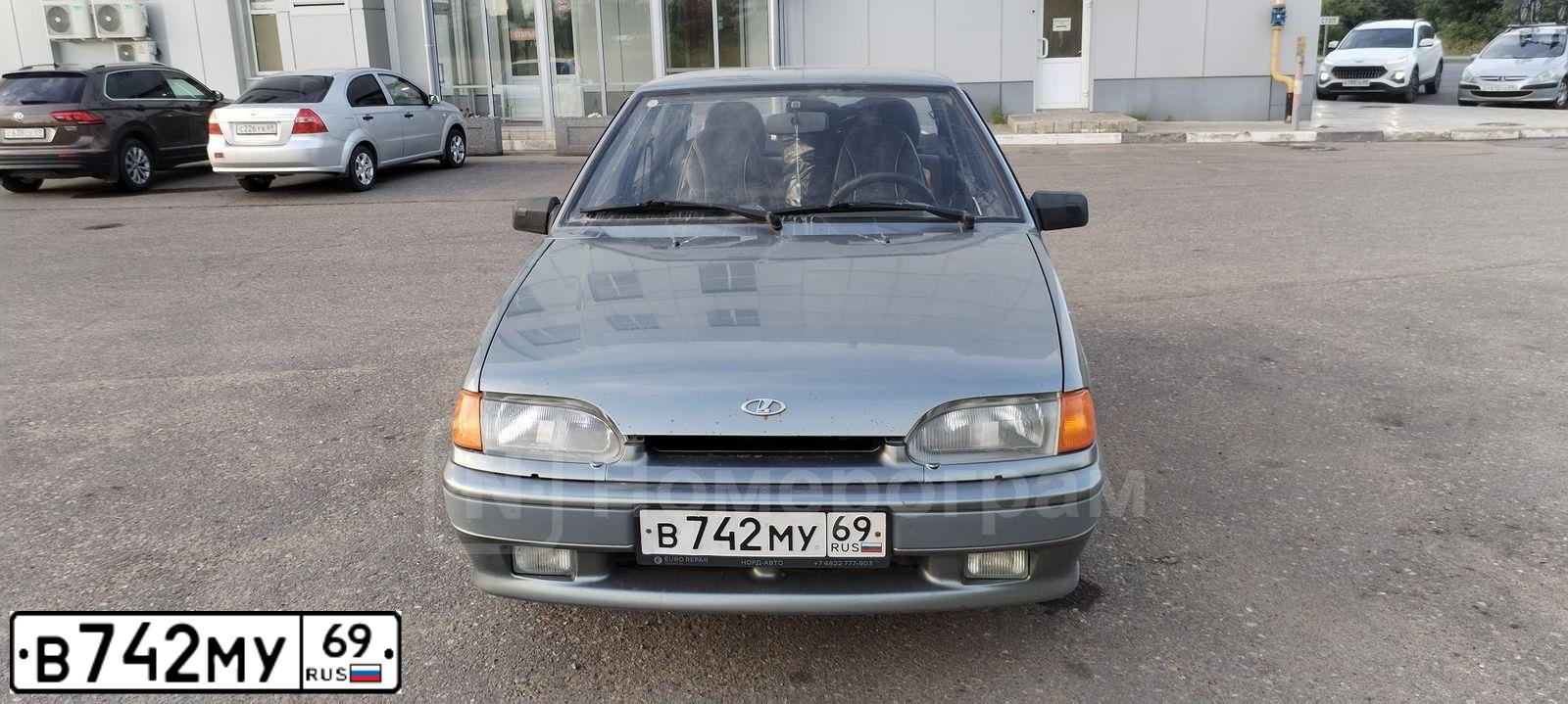 Фото автомобиля LADA 2115 SAMARA, 2005 — госномер В742МУ69. Цвет: СЕРЕБРИСТО СЕРО ЗЕЛЕНЫЙ МЕТ