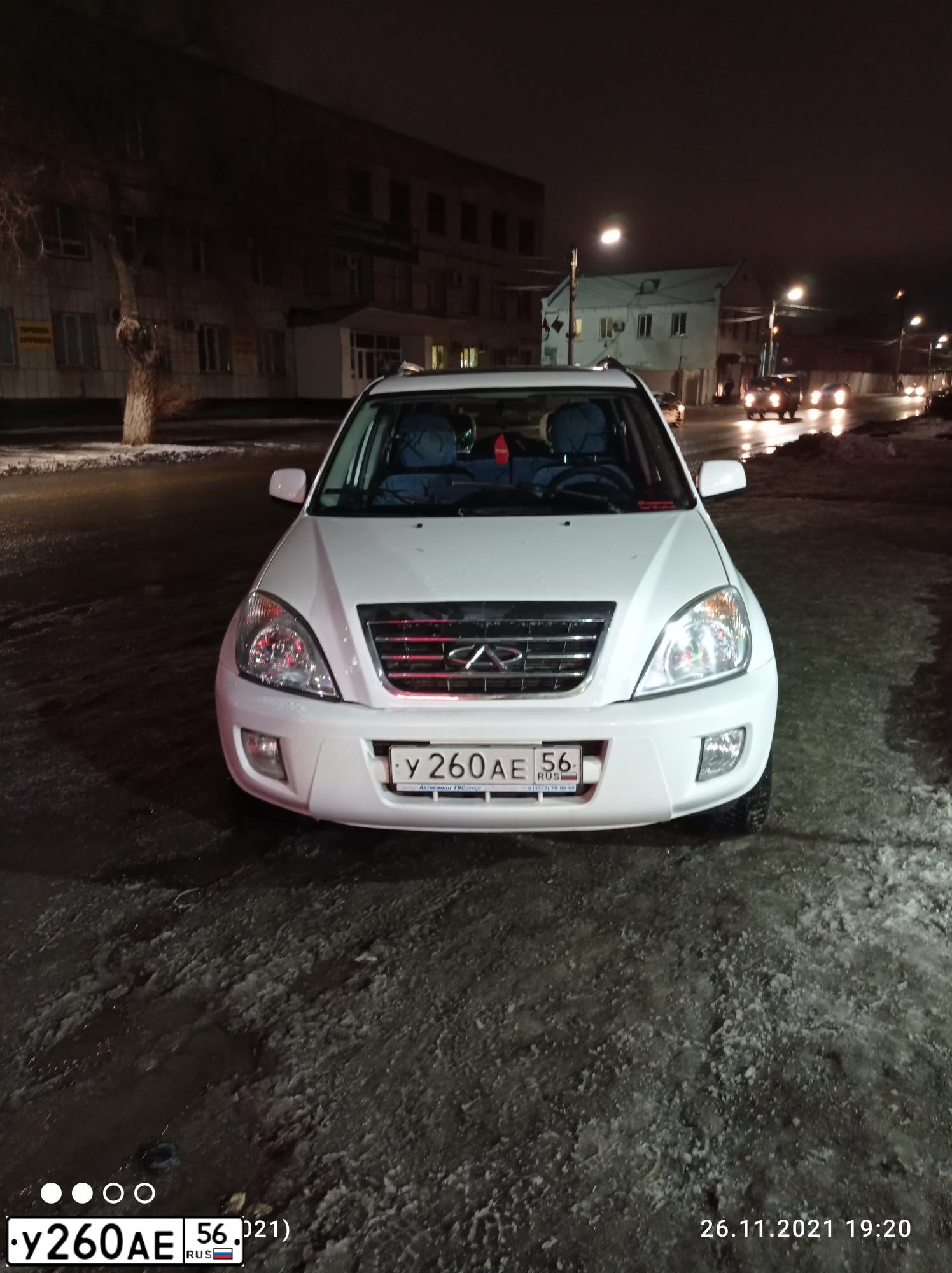 Фото автомобиля CHERY TIGGO, 2012 — госномер К503ХК56. Цвет: Белый