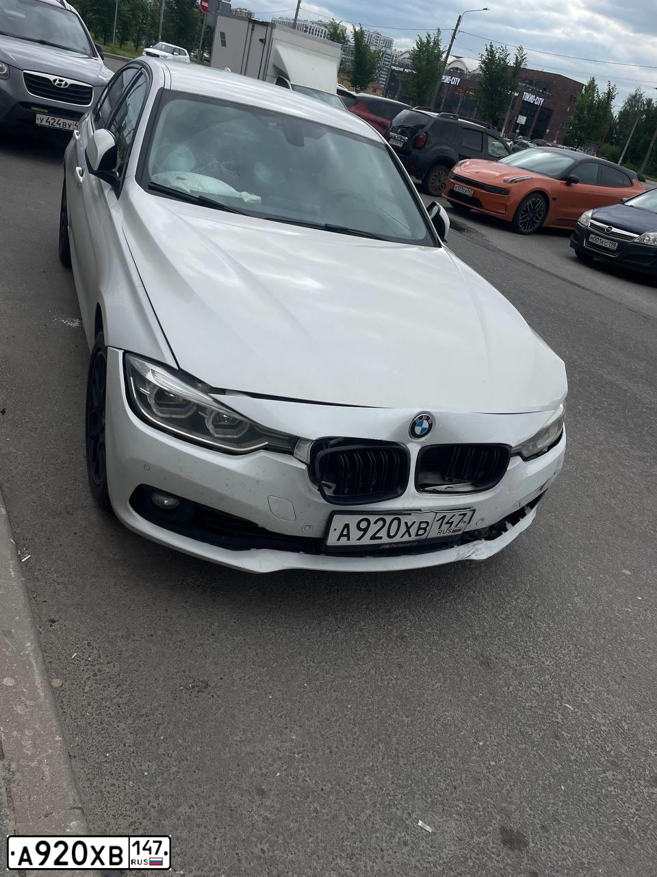 Фото автомобиля BMW SERIE 3, 2016 — госномер А920ХВ147. Цвет: Белый
