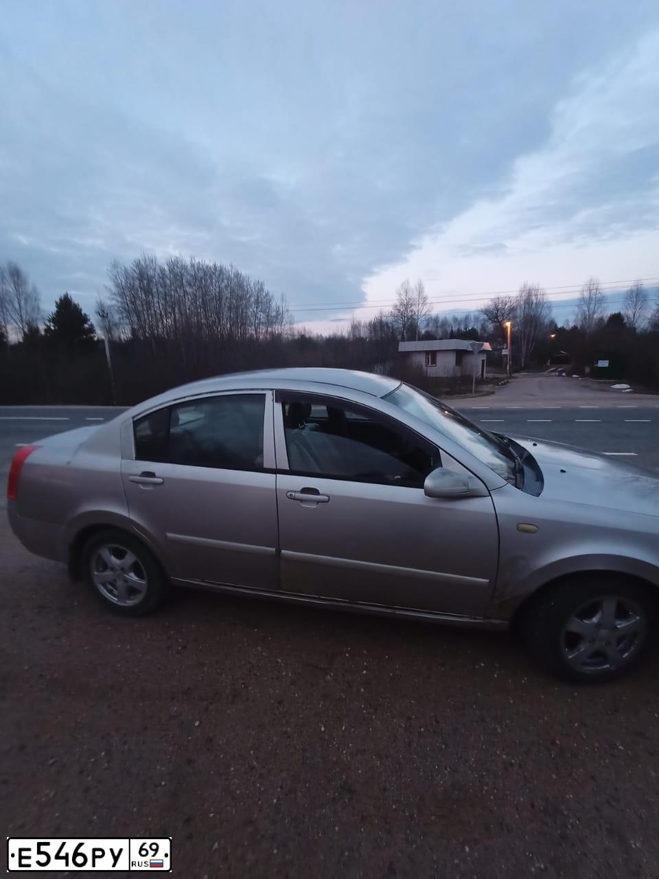 Фото автомобиля CHERY FORA /A21/, 2007 — госномер Е546РУ69. Цвет: Серый
