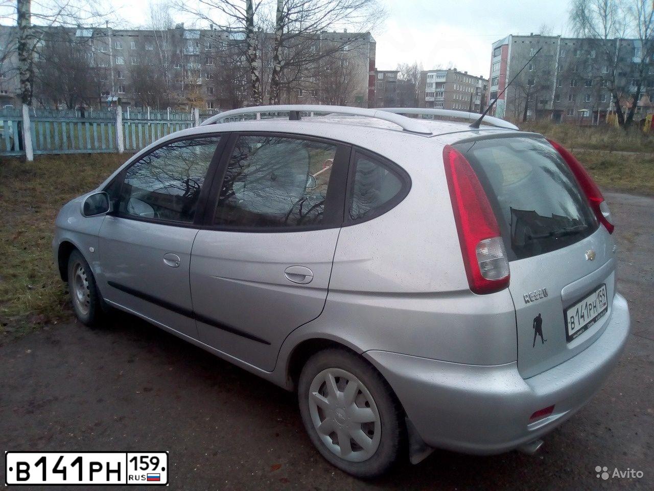 Фото автомобиля CHEVROLET REZZO, 2007 — госномер В141РН159. Цвет: Серебристый