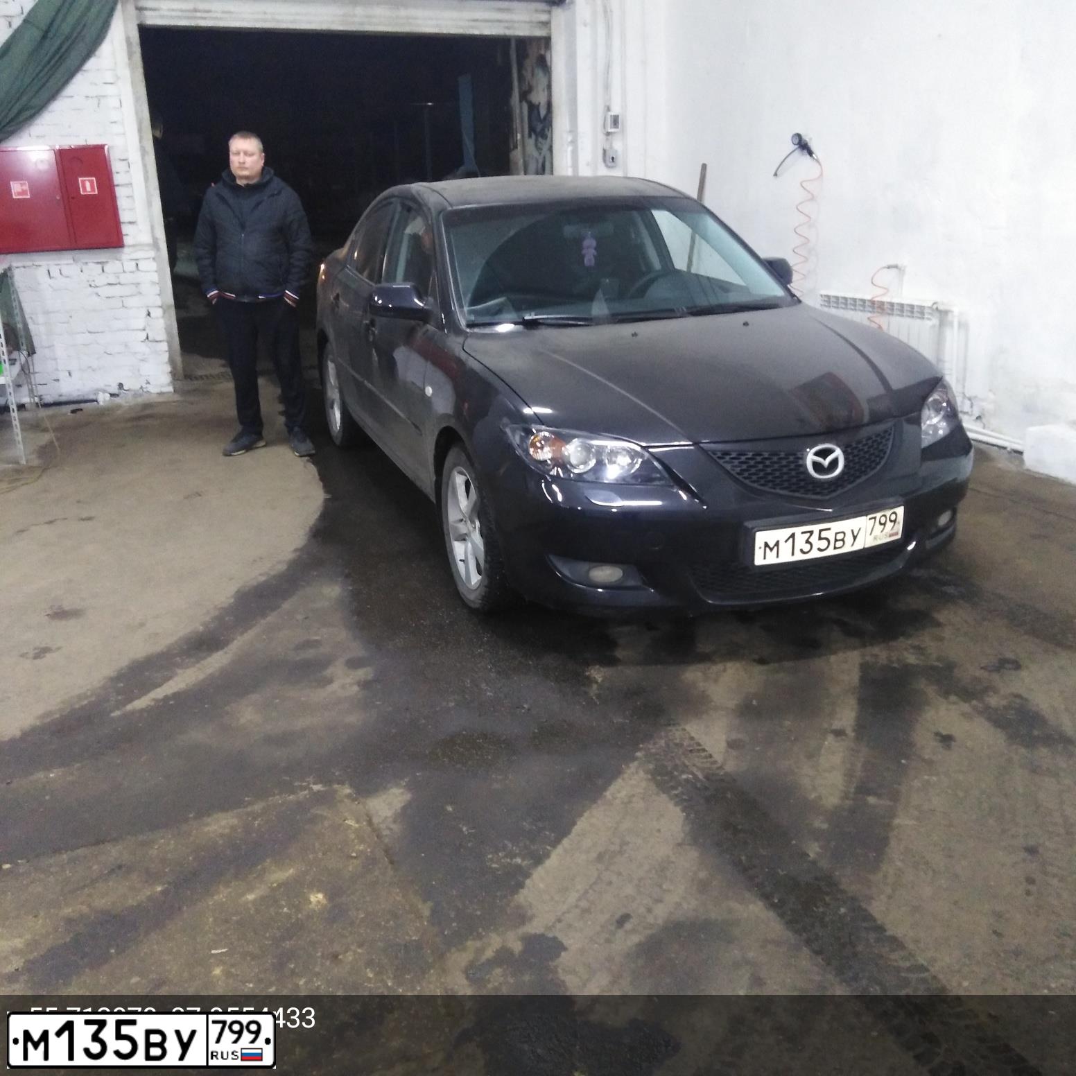 Фото автомобиля MAZDA 3, 2006 — госномер Н790МС790. Цвет: ЧЕРНЫЙ