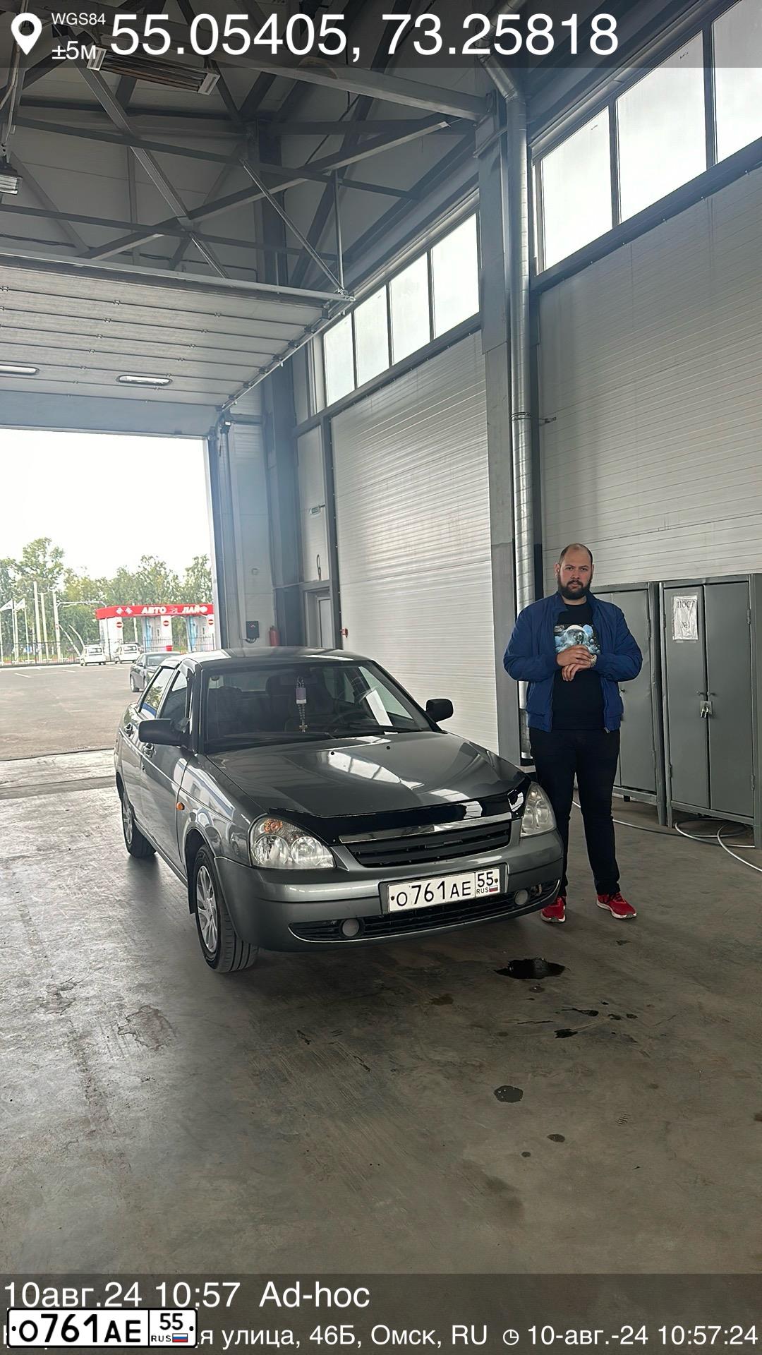 Фото автомобиля LADA 2170 PRIORA, 2008 — госномер О761АЕ55. Цвет: СР.СЕРО-ЗЕЛЕНЫЙ МЕТ
