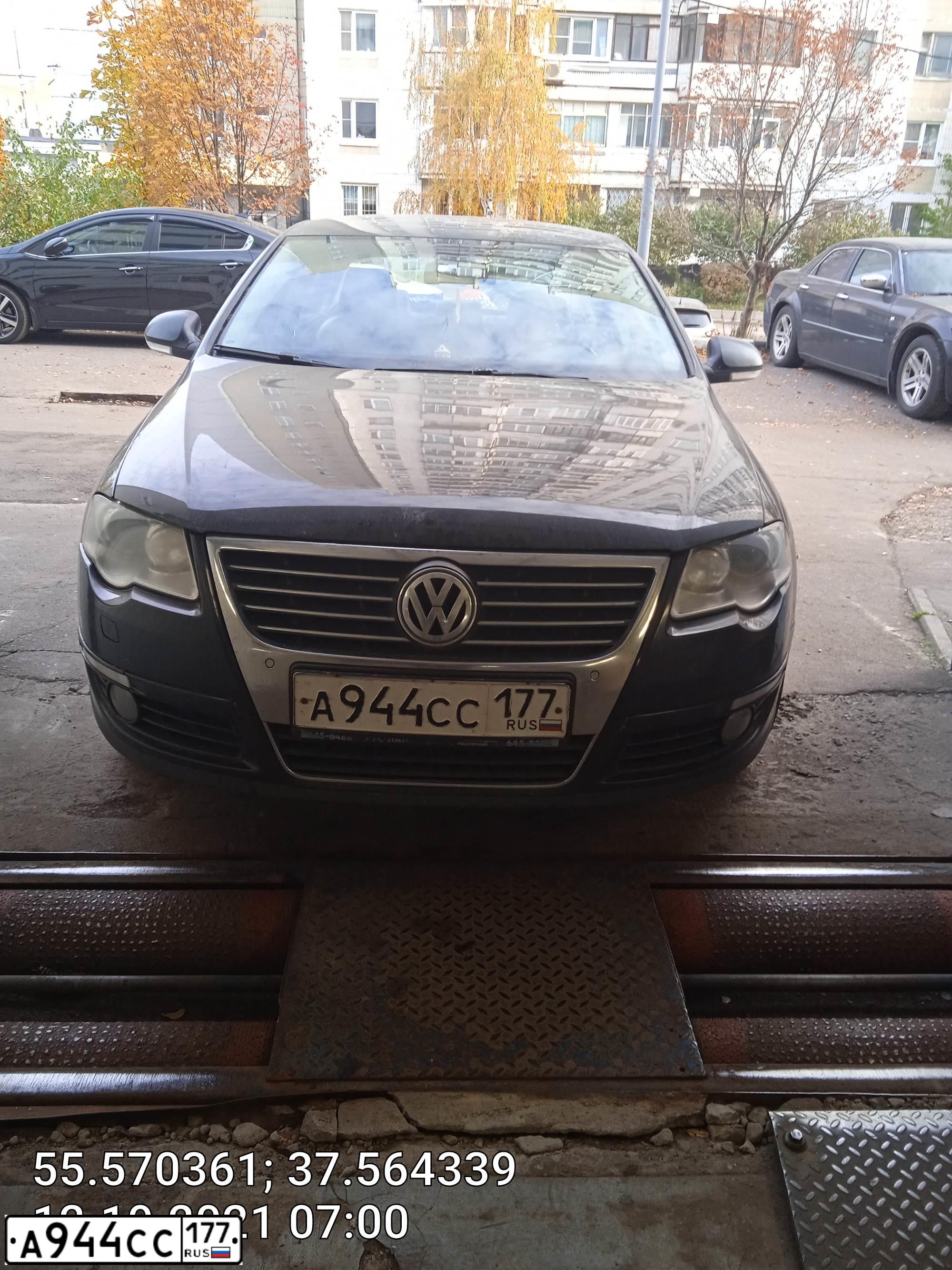 Фото автомобиля VOLKSWAGEN PASSAT, 2007 — госномер Х068НУ37. Цвет: ЧЕРНЫЙ