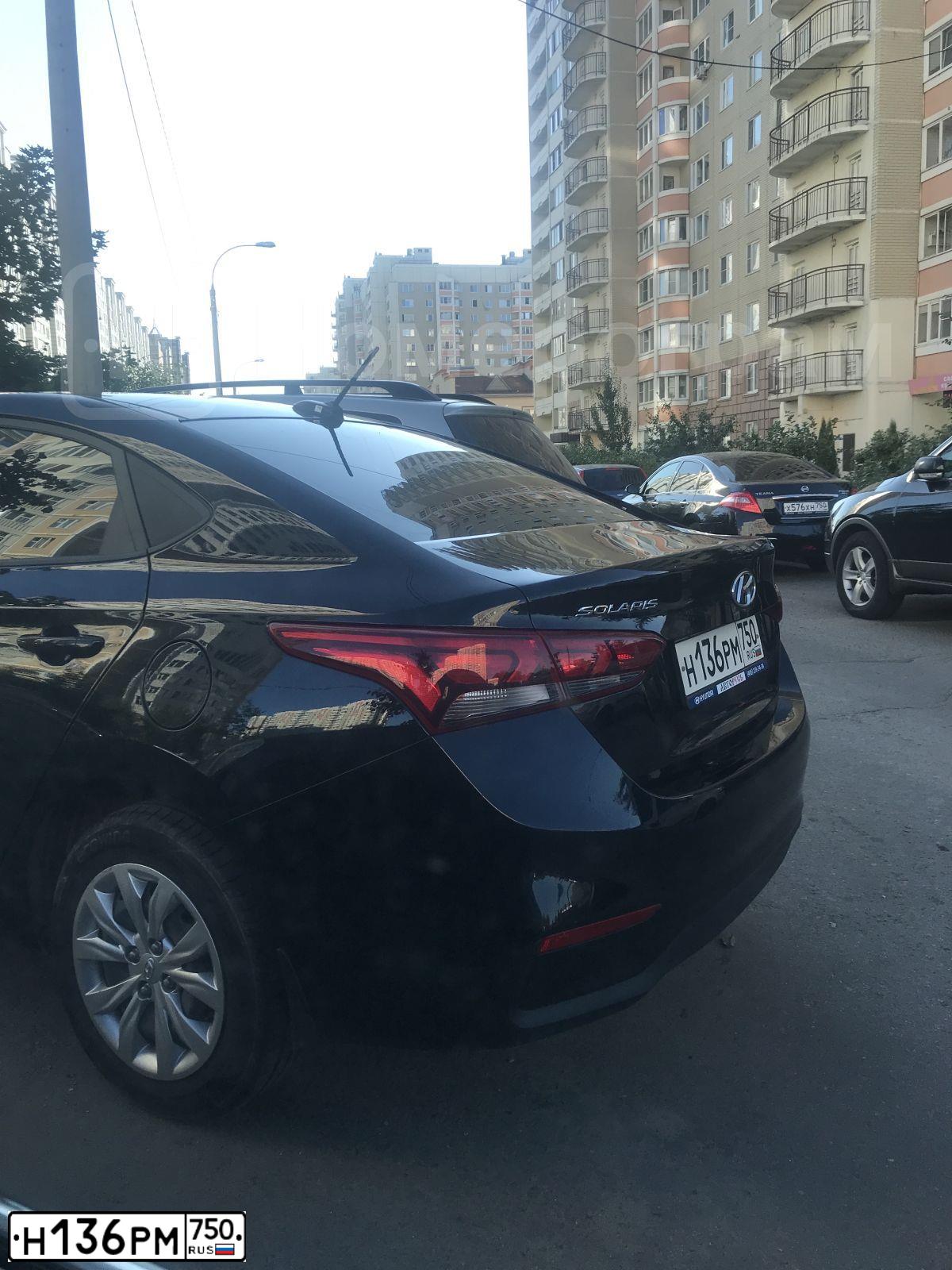Фото автомобиля HYUNDAI SOLARIS, 2018 — госномер О296КВ977