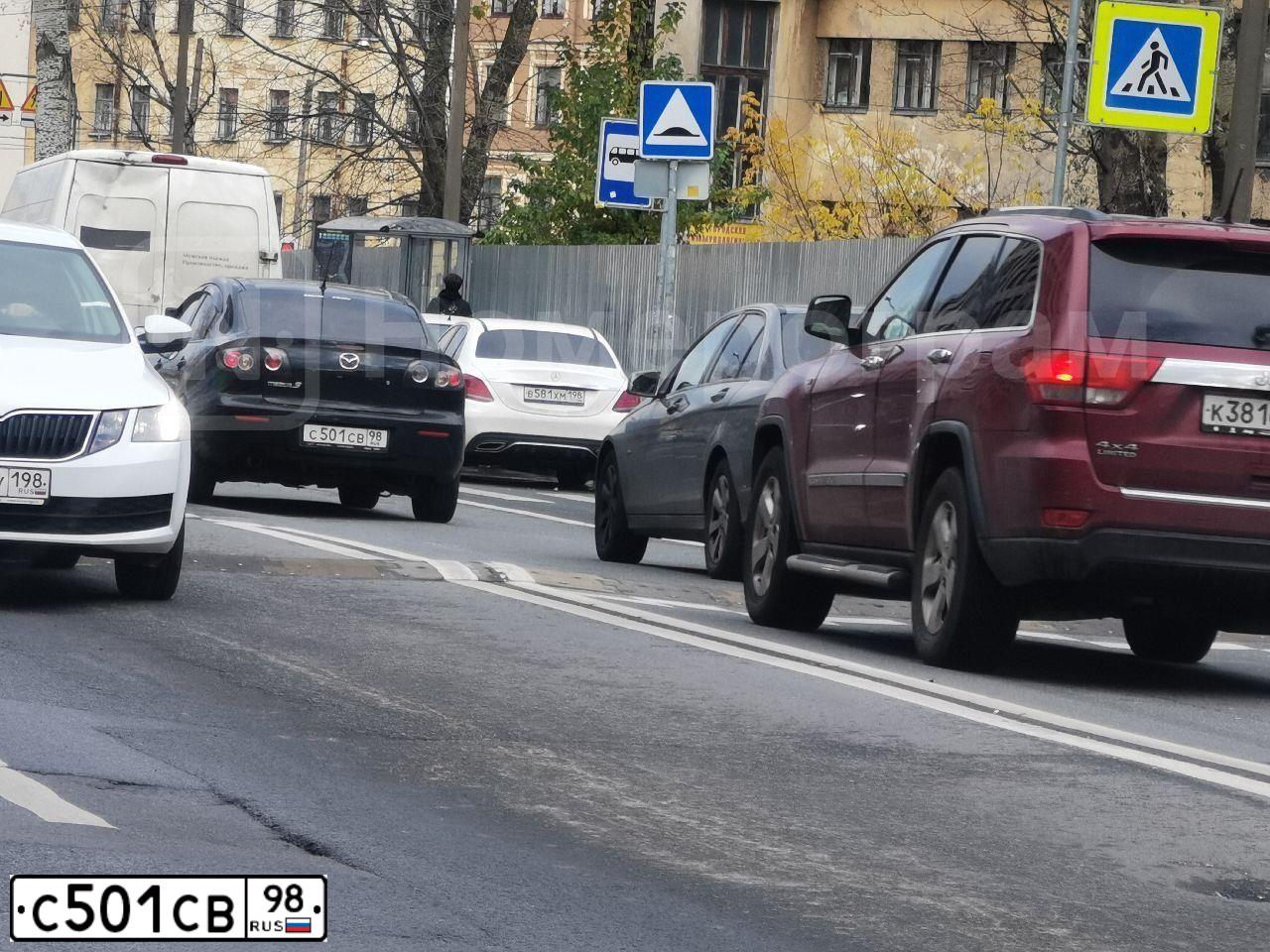 Фото автомобиля MAZDA 3, 2007 — госномер С501СВ98. Цвет: ЧЕРНЫЙ