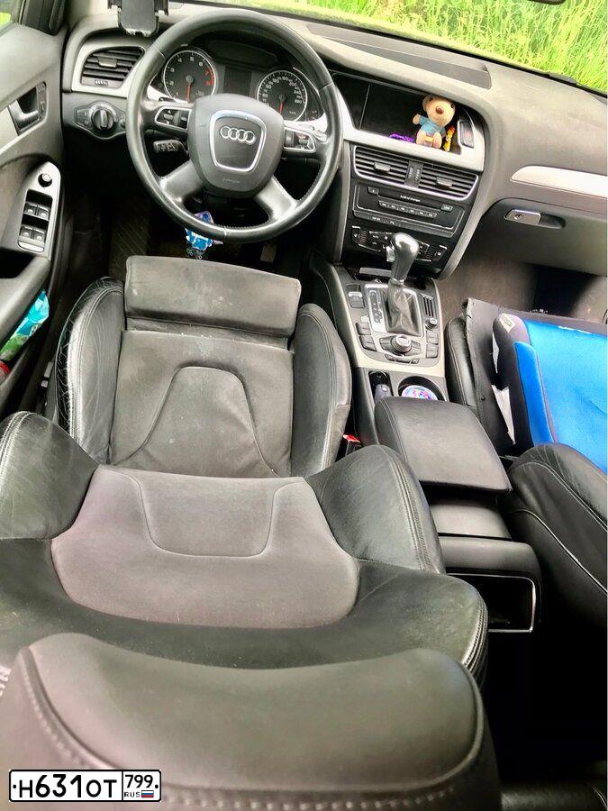 Фото автомобиля АУДИ А4 1,8 ТFSI АВАНТ, 2008 — госномер Н070АУ550. Цвет: ЧЕРНЫЙ