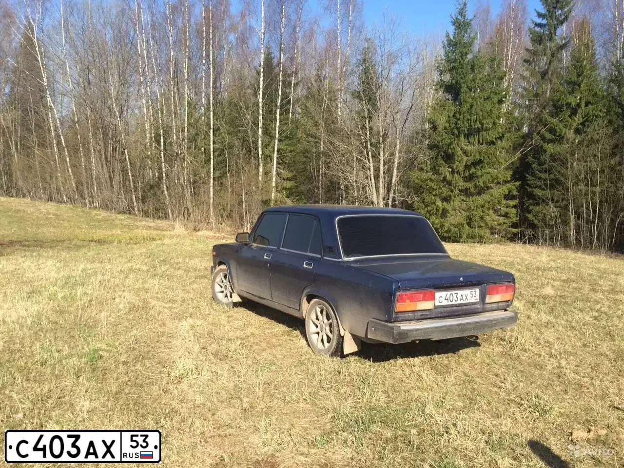 Фото автомобиля LADA 2107, 2006 — госномер С403АХ53. Цвет: синий