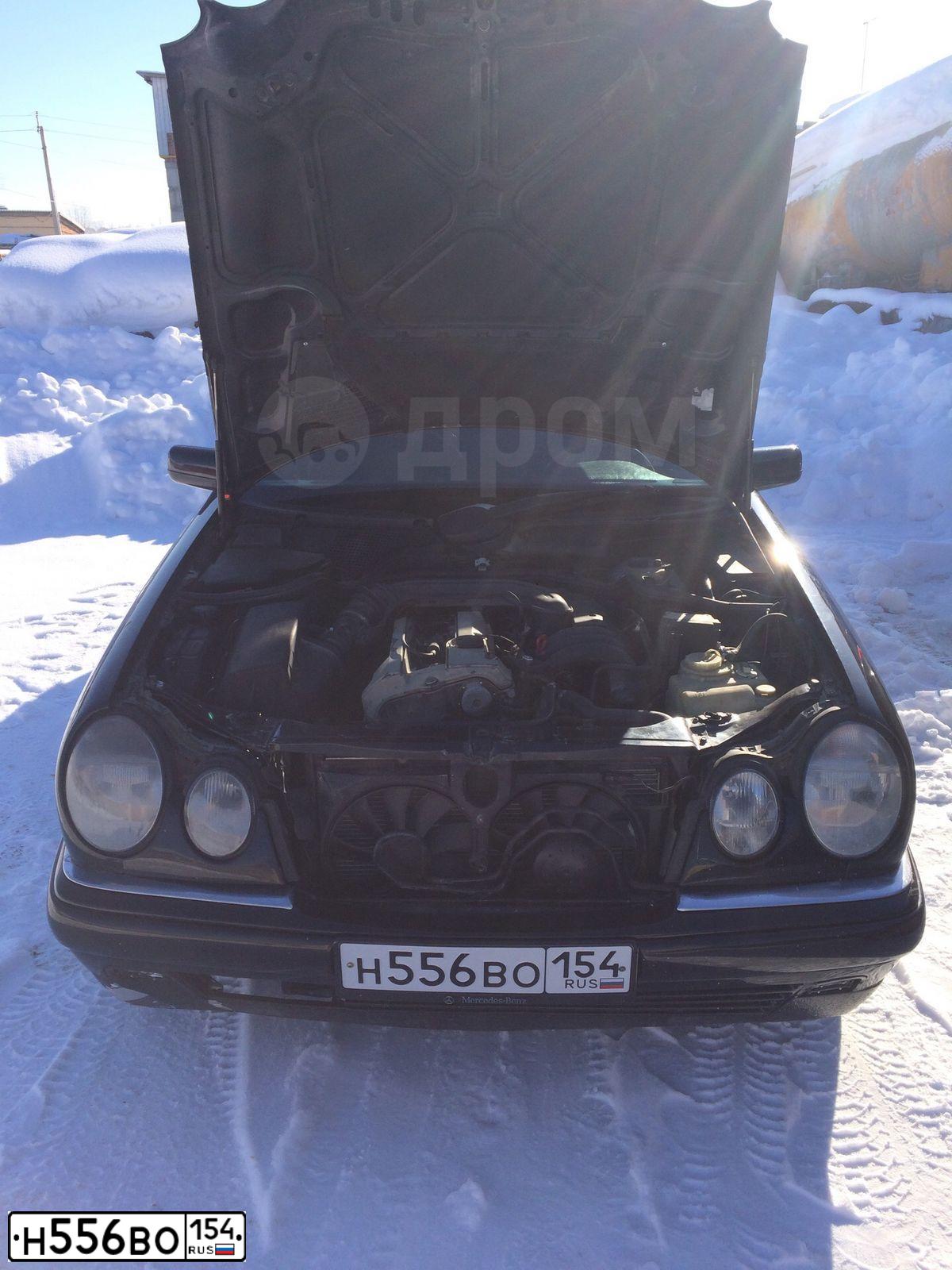 Фото автомобиля MERCEDES E-KLASSE, 1996 — госномер А721АР155. Цвет: Темно-синий
