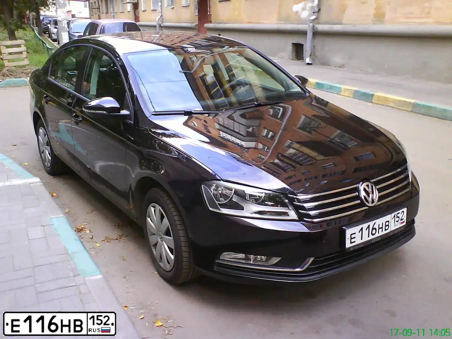 Фото автомобиля VOLKSWAGEN PASSAT, 2011 — госномер С599МС152. Цвет: ЧЕРНЫЙ