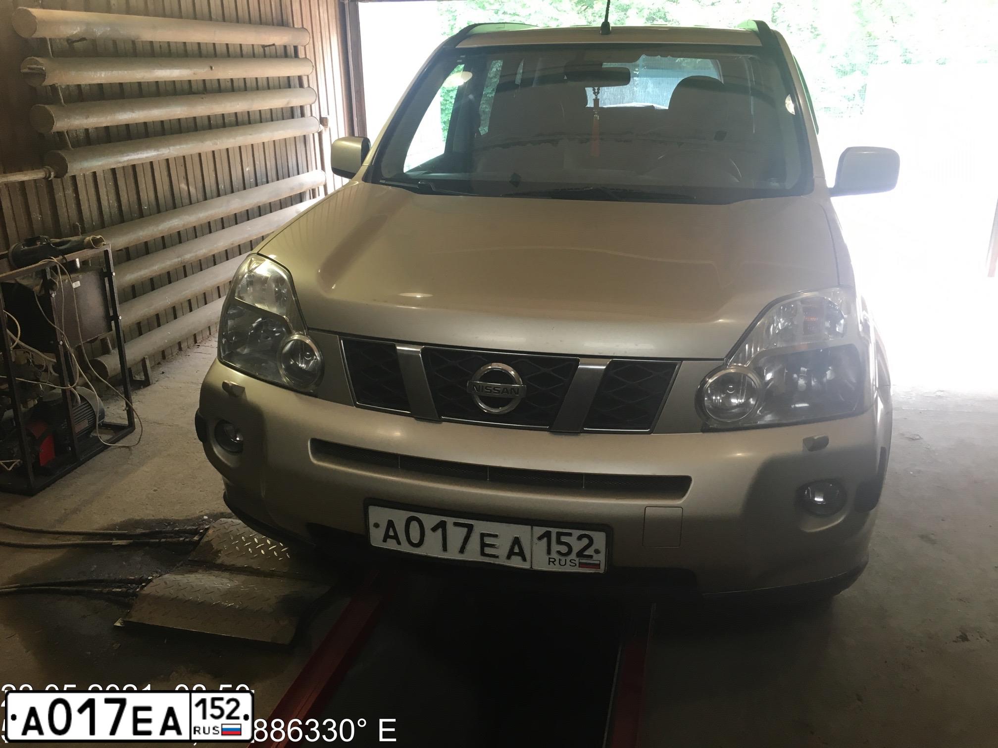 Фото автомобиля NISSAN X-TRAIL, 2007 — госномер Н997НН52. Цвет: ЖЁЛТЫЙ
