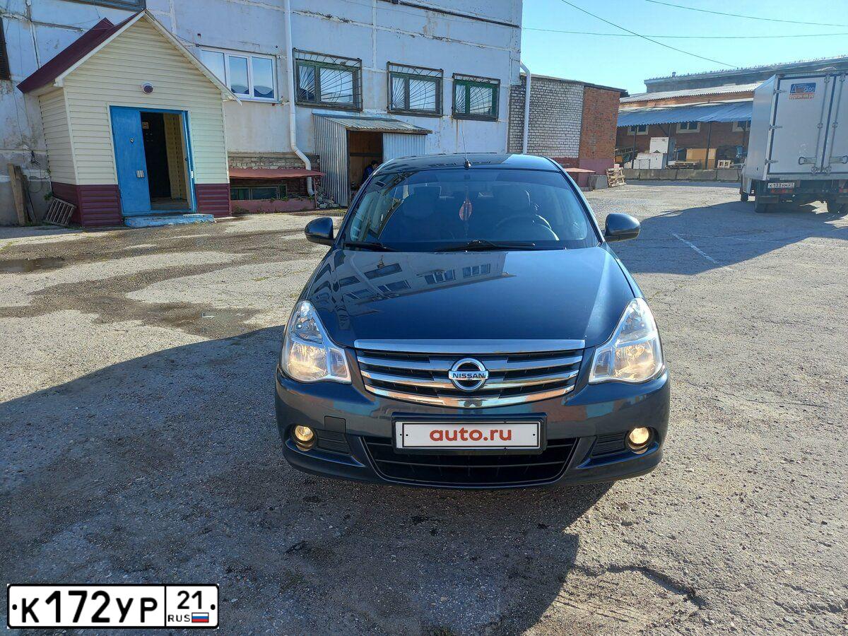 Фото автомобиля NISSAN ALMERA /AVTOVAZ/, 2016 — госномер К172УР21. Цвет: Темно-синий