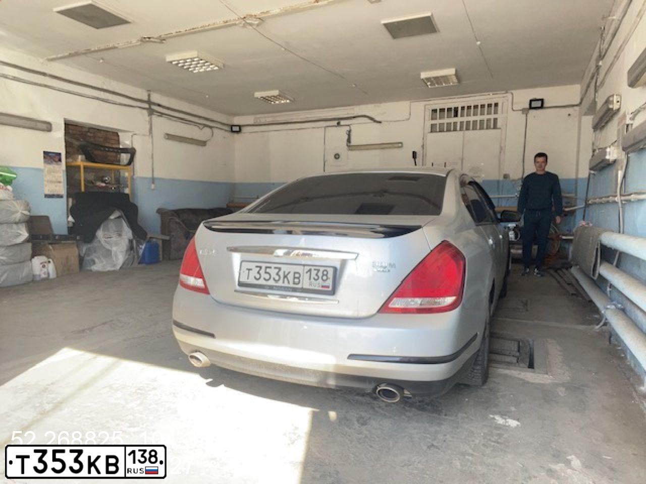 Фото автомобиля NISSAN TEANA, 2006 — госномер Т353КВ138. Цвет: СВЕТЛО СЕРЫЙ