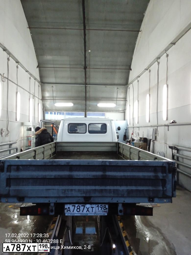 Фото автомобиля GAZ 3302 EL, 2018 — госномер А787ХТ198. Цвет: Белый