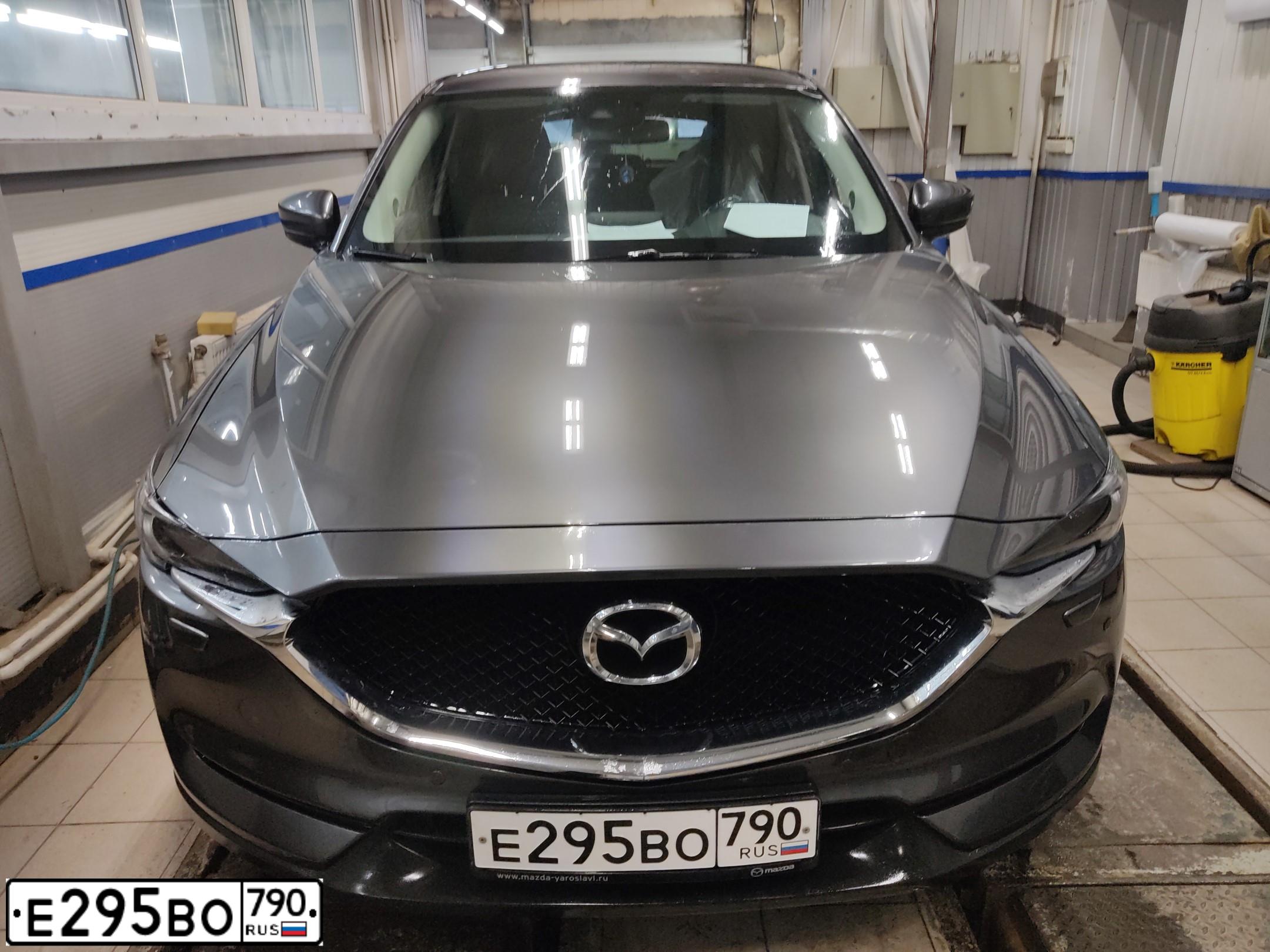 Фото автомобиля MAZDA CX-5, 2017 — госномер В456РО76. Цвет: ТЕМНО-СЕРЫЙ