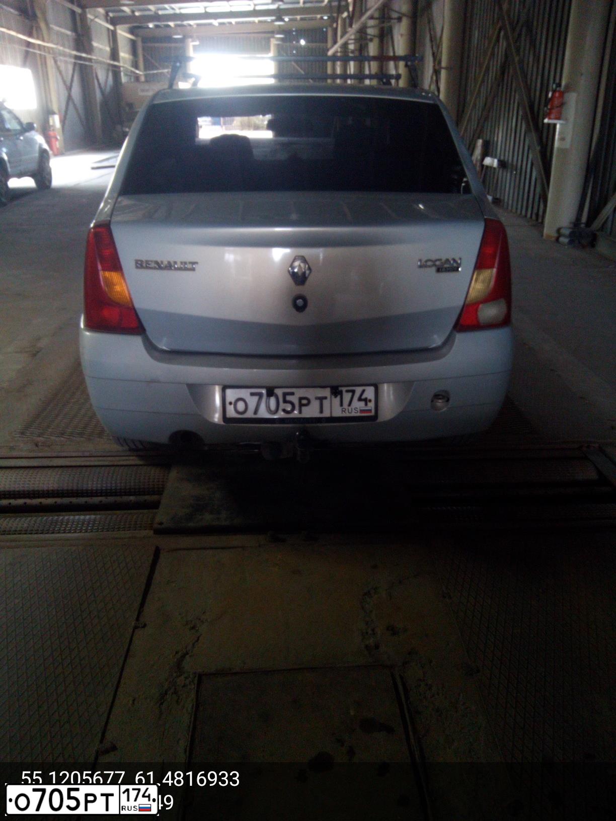 Фото автомобиля RENAULT LOGAN, 2009 — госномер Т790КА174