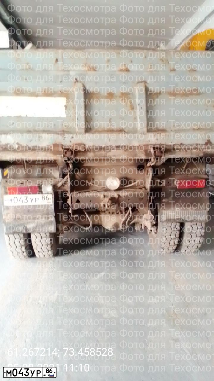Фото автомобиля KAMAZ 55111 /6X4/, 2000 — госномер М043УР86
