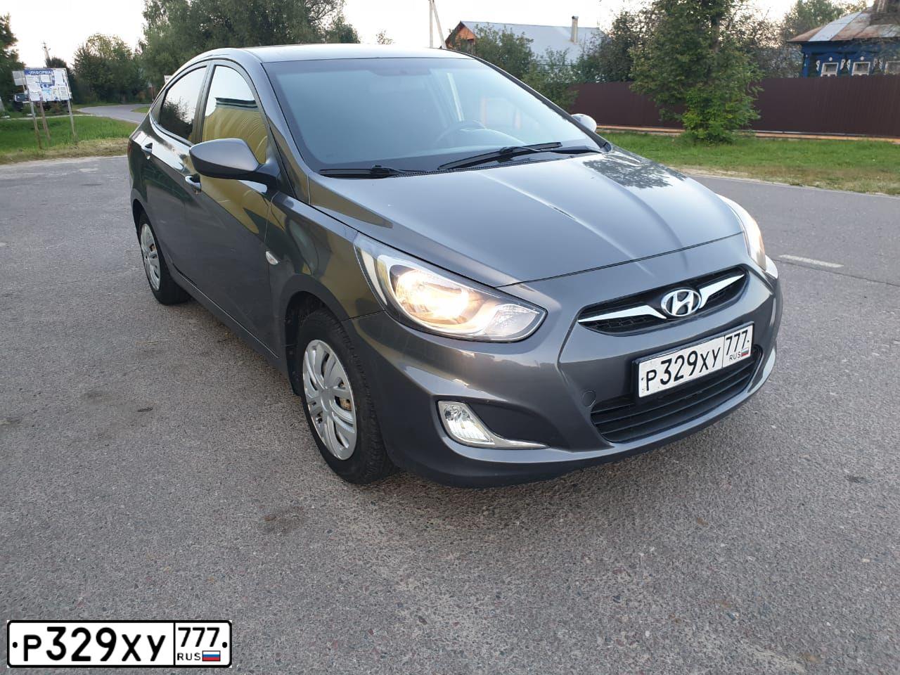 Фото автомобиля HYUNDAI SOLARIS, 2012 — госномер Х466ЕВ790. Цвет: СЕРЫЙ ТЕМНЫЙ