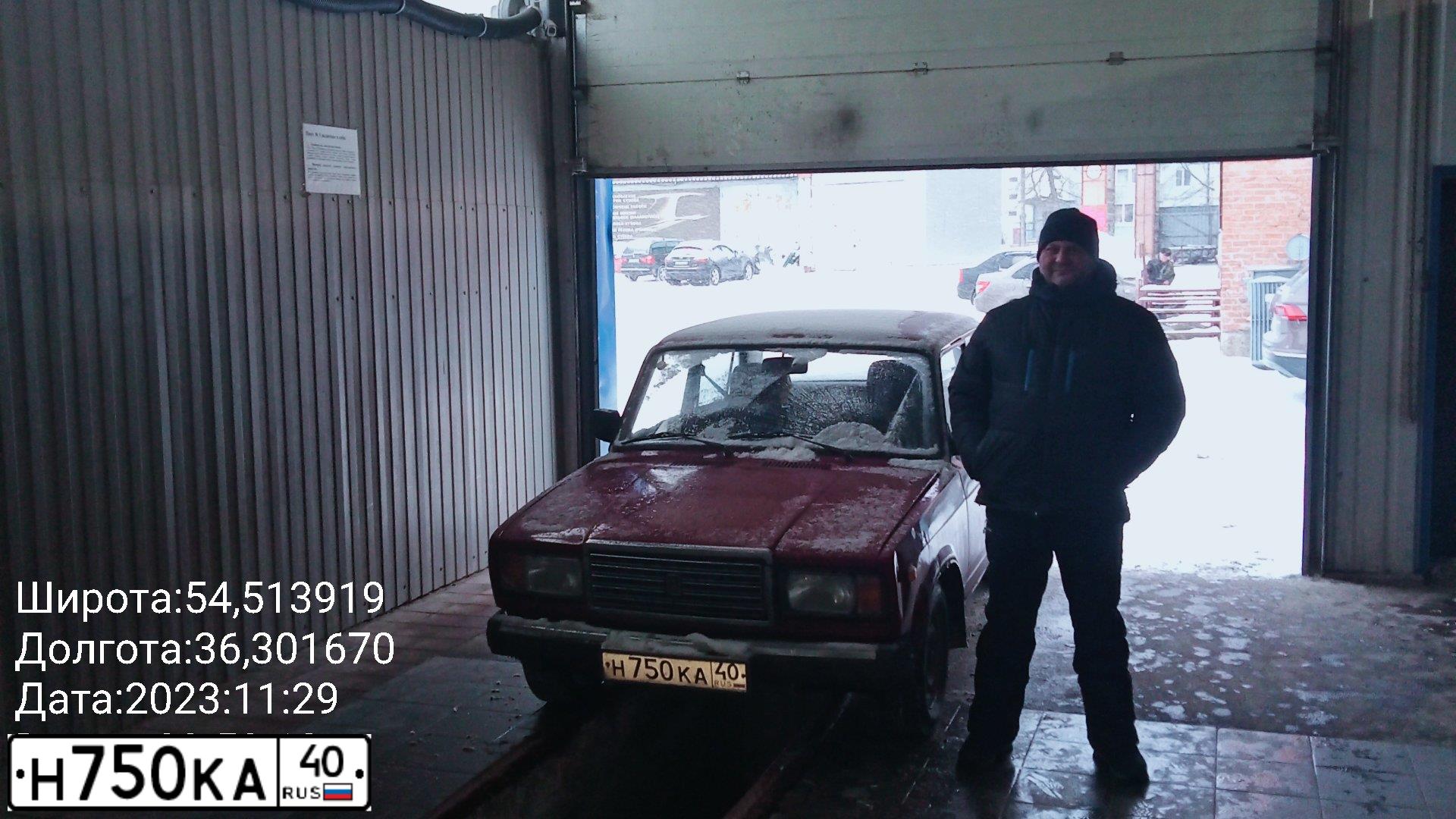 Фото автомобиля LADA 2107, 2002 — госномер К444СТ40. Цвет: ТЕМНО-БОРДОВЫЙ
