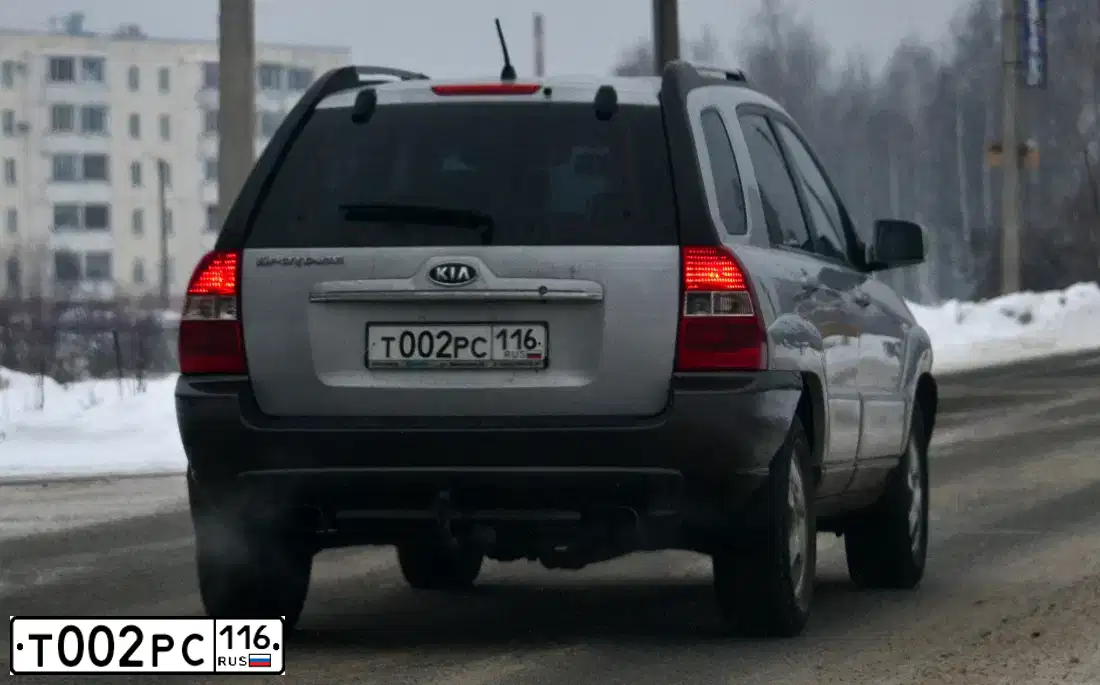 Фото автомобиля KIA SPORTAGE, 2006 — госномер Т002РС116