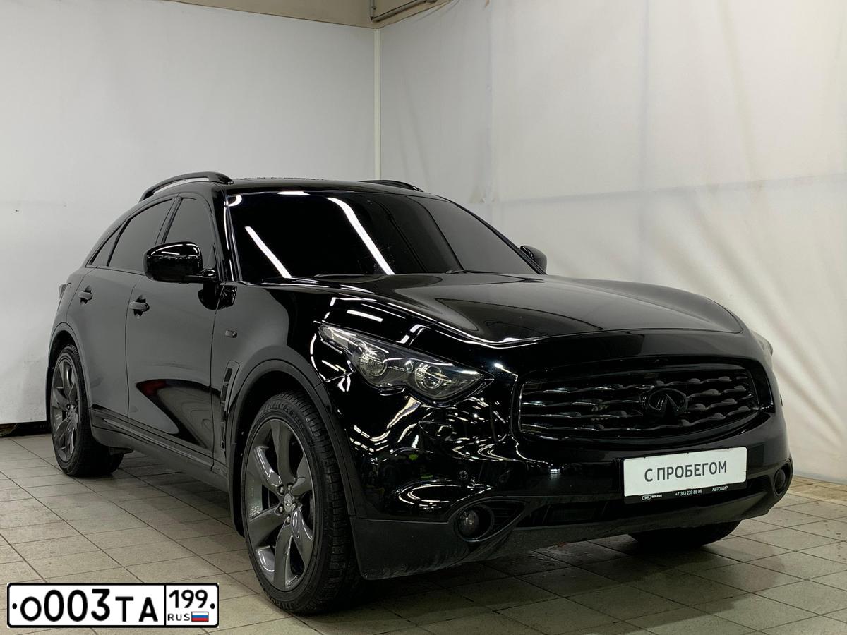 Фото автомобиля ИНФИНИТИ FX50 SPORT, 2009 — госномер К107ОХ797. Цвет: ЧЕРНЫЙ