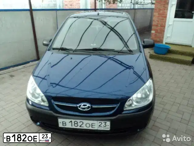 Фото автомобиля HYUNDAI GETZ, 2007 — госномер Х351РЕ123. Цвет: СИНИЙ