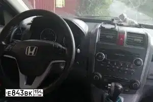 Фото автомобиля HONDA CR-V, 2007 — госномер Е843ВК154. Цвет: Серебристый
