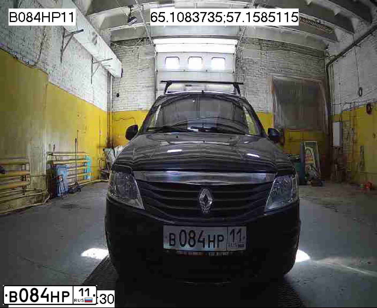 Фото автомобиля RENAULT LOGAN, 2010 — госномер В084НР11. Цвет: ТЕМНО-СЕРЫЙ