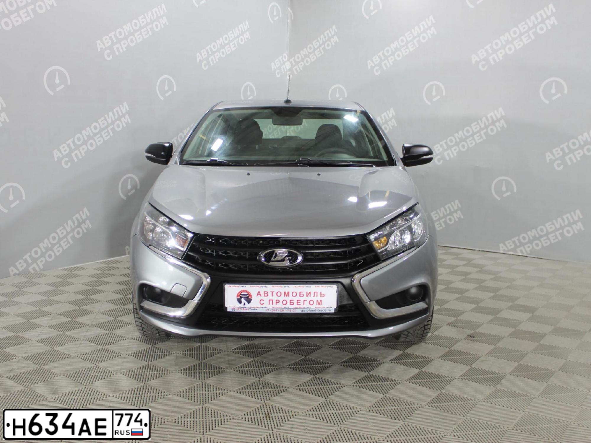 Фото автомобиля LADA VESTA, 2019 — госномер Н634АЕ774. Цвет: СЕРЫЙ