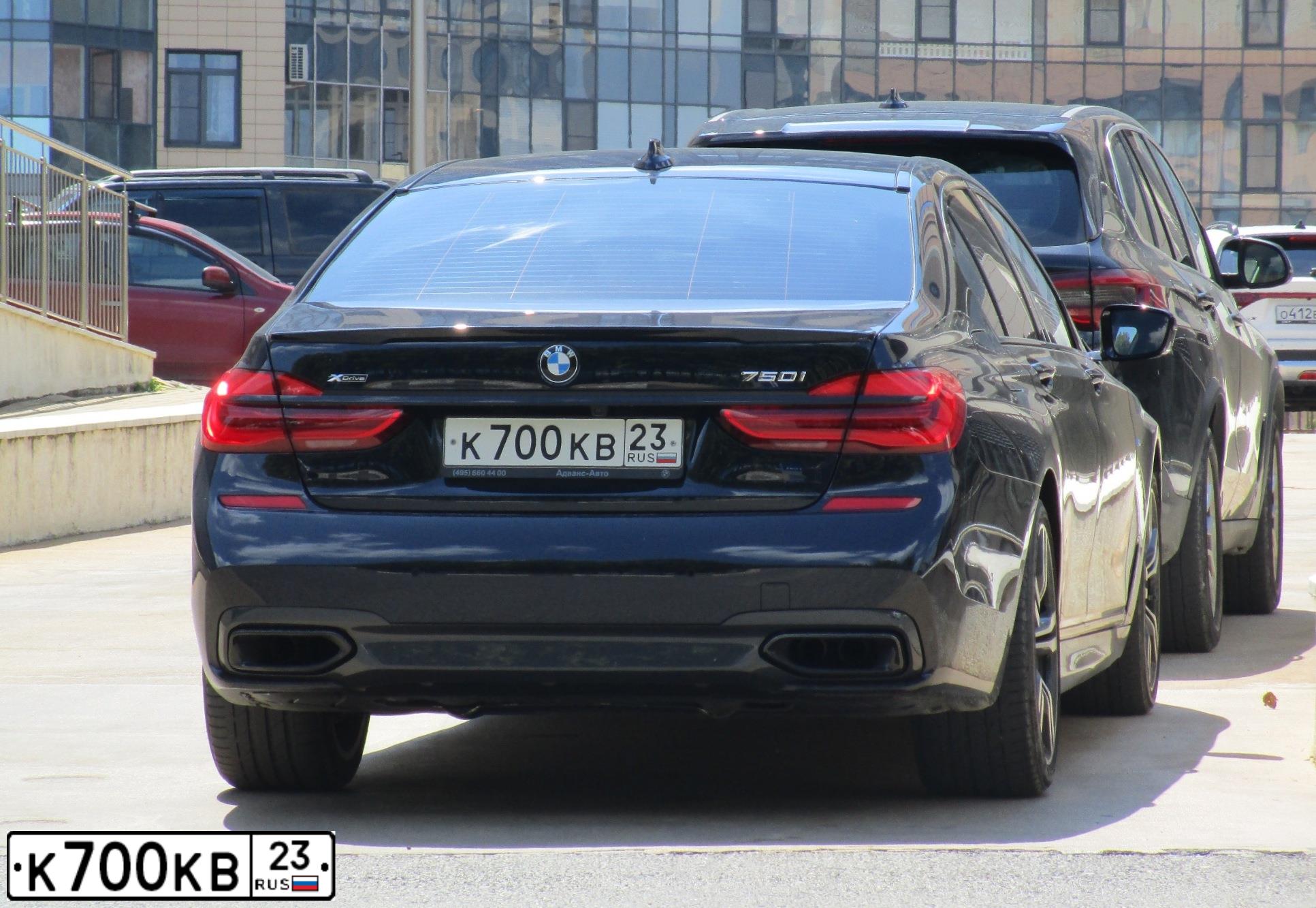 Фото автомобиля BMW 750I, 2017 — госномер Р087МС977