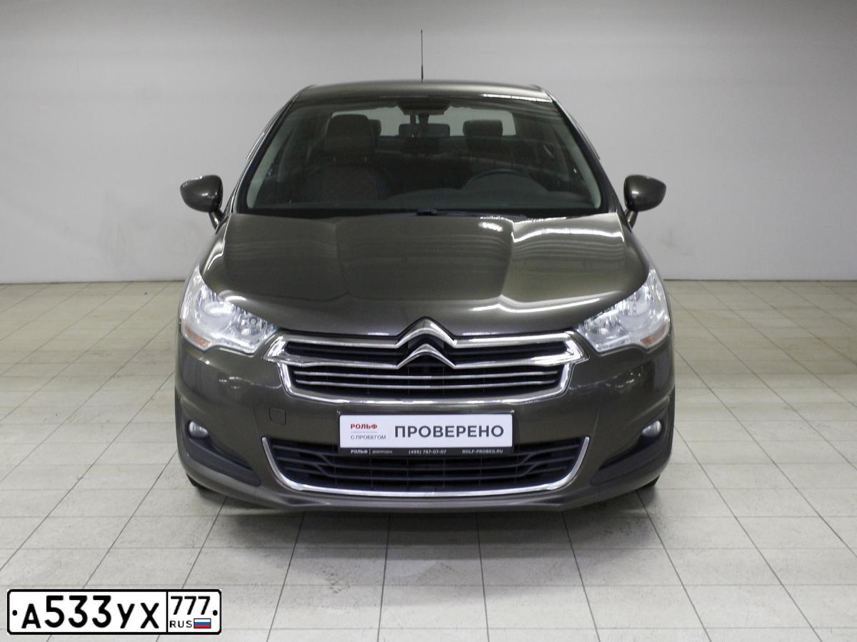 Фото автомобиля CITROEN C4, 2016 — госномер О011СЕ44. Цвет: Коричневый