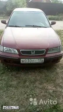 Фото автомобиля HONDA ACCORD, 1997 — госномер В030ВС134. Цвет: ВИШНЕВЫЙ