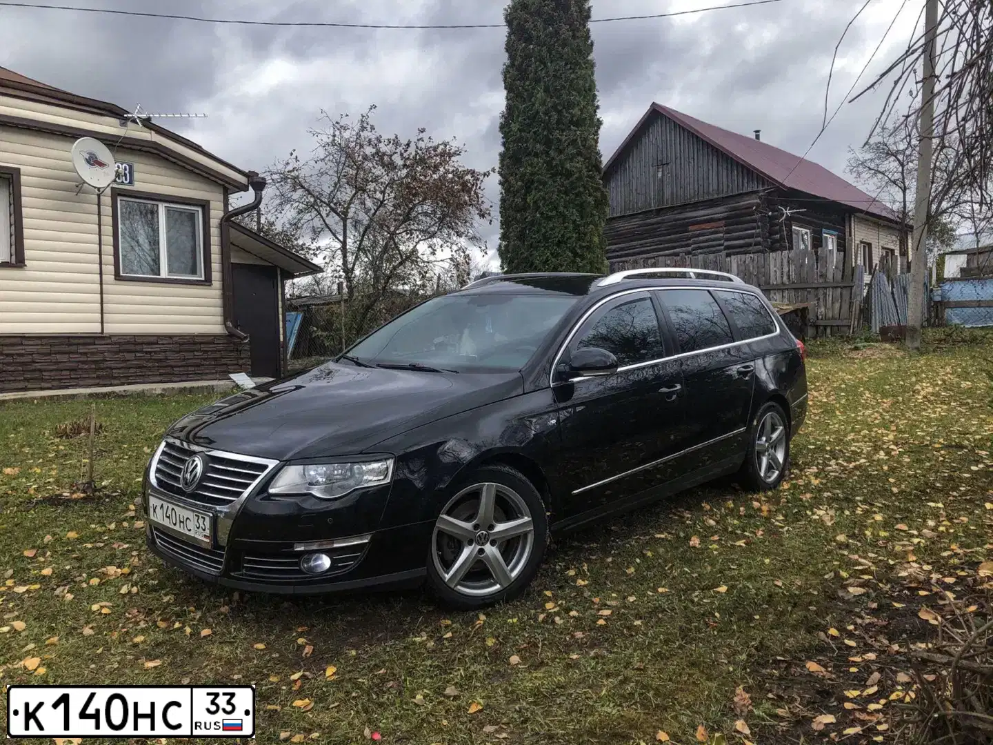 Фото автомобиля VOLKSWAGEN PASSAT, 2008 — госномер Х760РН33. Цвет: ЧЕРНЫЙ
