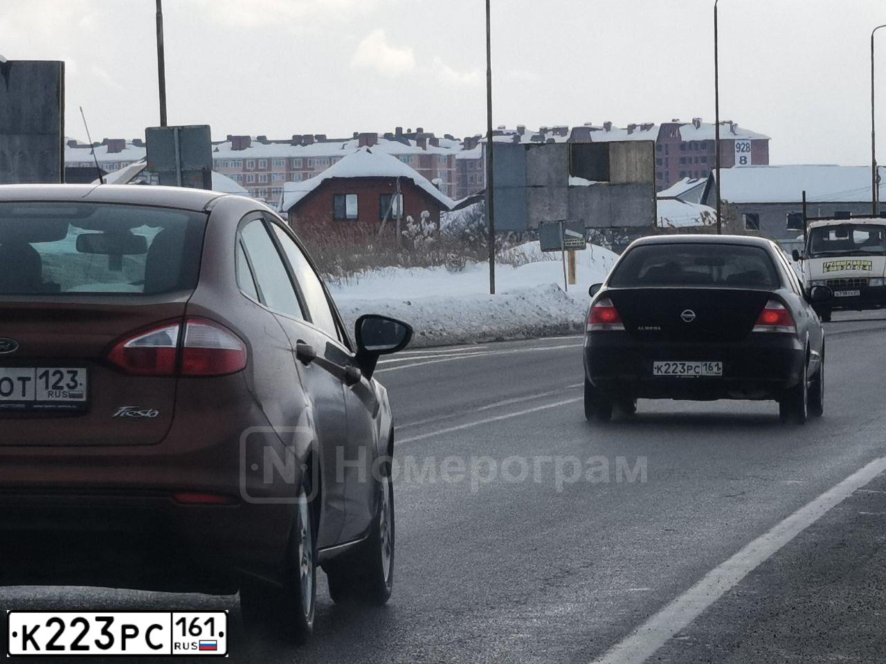 Фото автомобиля NISSAN ALMERA, 2012 — госномер Р483УА193. Цвет: ЧЕРНЫЙ