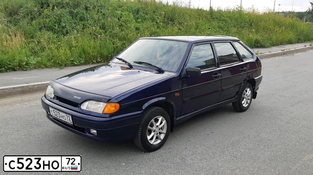 Фото автомобиля LADA 2114 SAMARA, 2011 — госномер Т969ТТ72. Цвет: СИНИЙ
