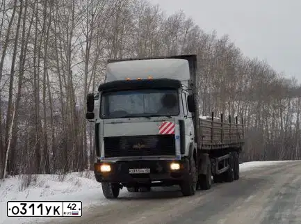 Фото автомобиля MAZ 5432 /4X2/, 2003 — госномер А614МТ42. Цвет: СВЕТЛО-ДЫМЧАТЫЙ