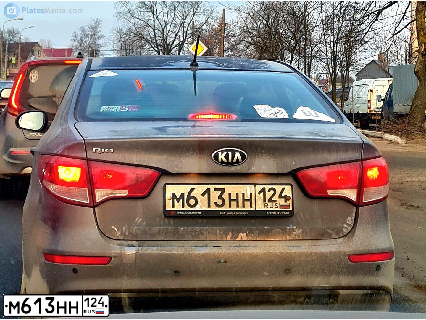Фото автомобиля KIA RIO, 2016 — госномер А196РУ147. Цвет: темно-серый