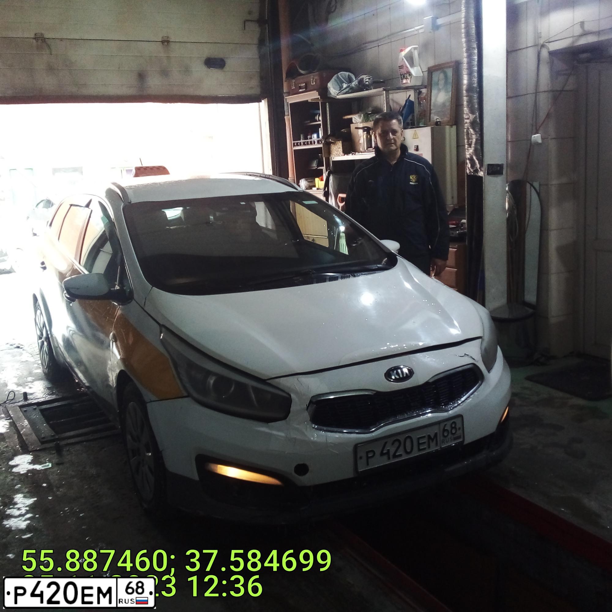 Фото автомобиля KIA CEE'D, 2015 — госномер Р036МВ790. Цвет: БЕЛЫЙ-ЖЕЛТЫЙ-СЕРЫЙ
