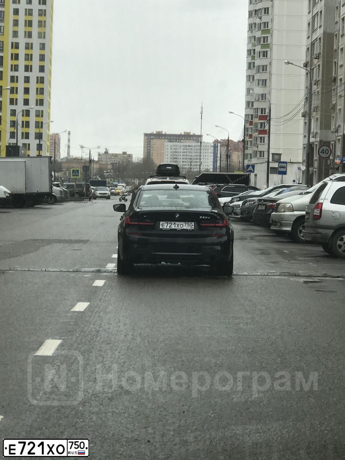 Фото автомобиля BMW SERIE 3, 2019 — госномер В656ЕЕ92. Цвет: ЧЕРНЫЙ