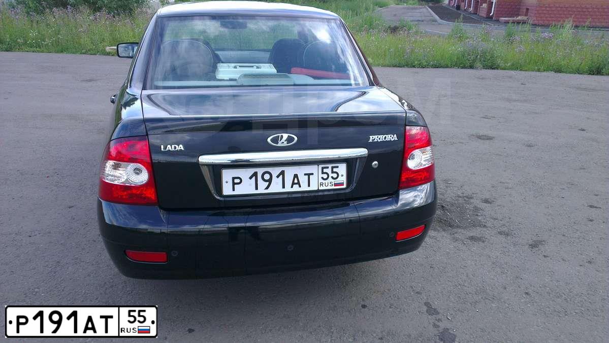 Фото автомобиля LADA 2170 PRIORA, 2009 — госномер Р191АТ55. Цвет: Сине-Черный