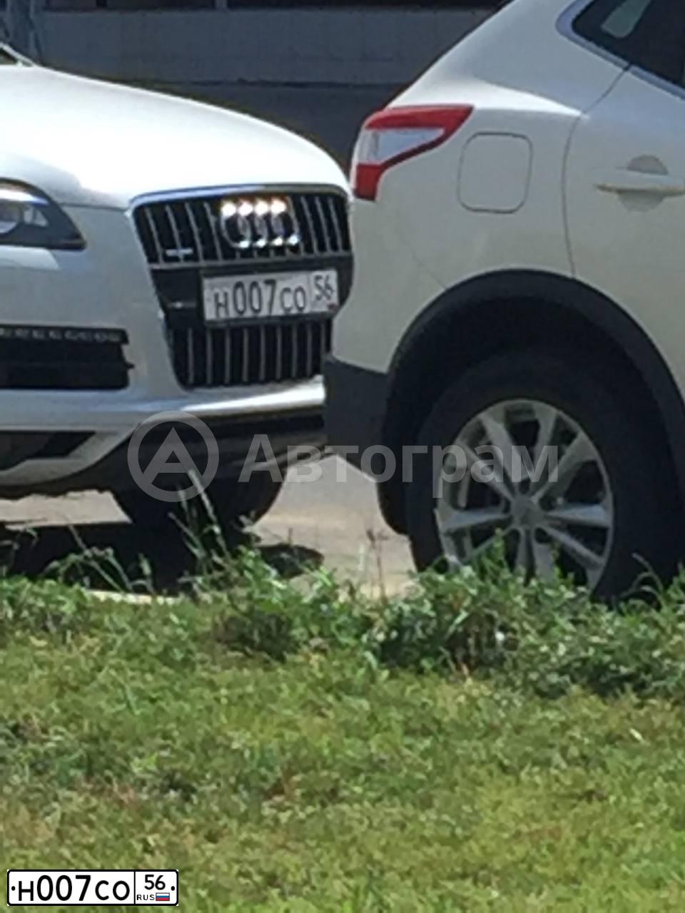Фото автомобиля AUDI Q5, 2010 — госномер Н007СО56. Цвет: БЕЖЕВЫЙ