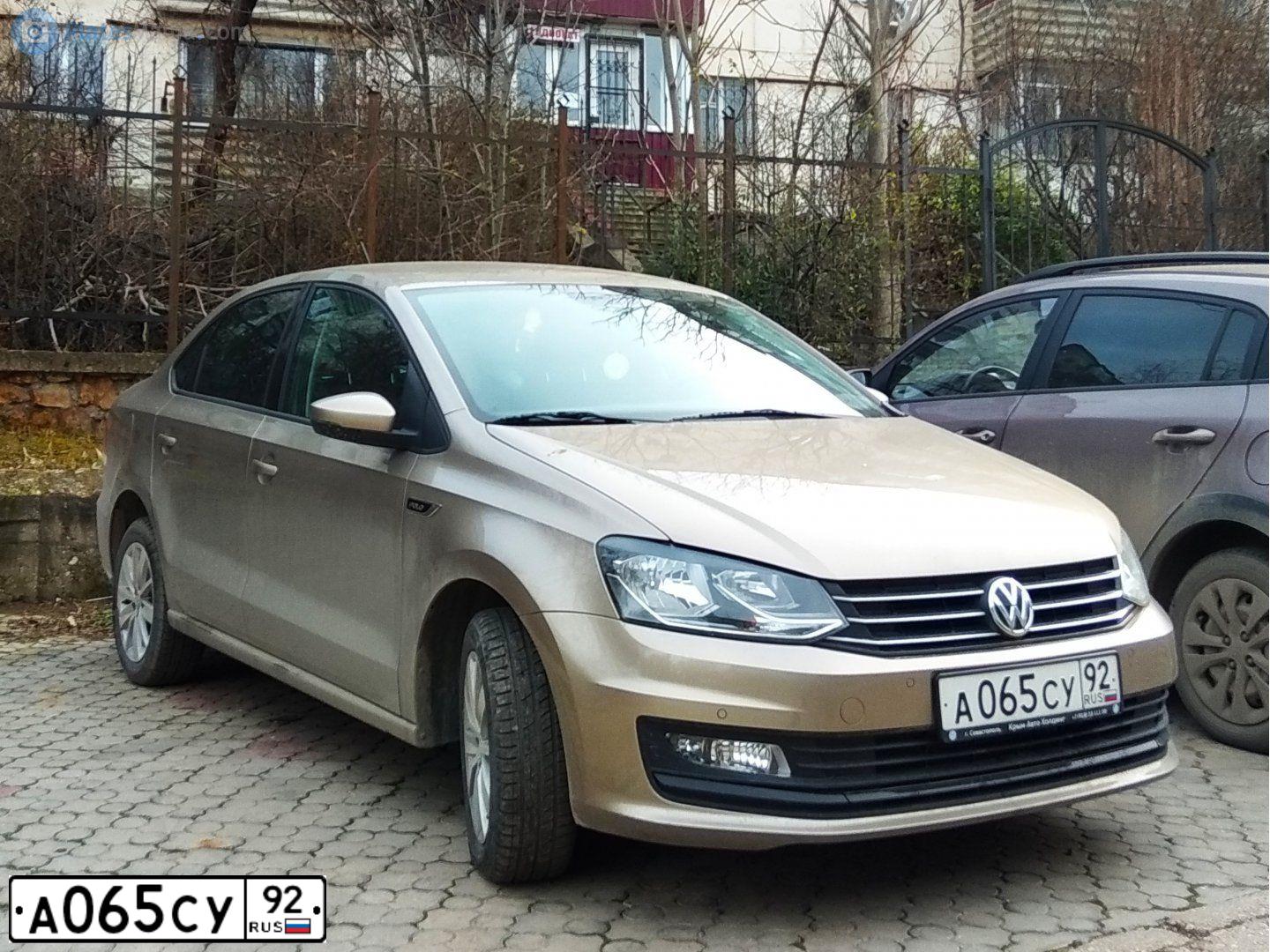 Фото автомобиля VOLKSWAGEN POLO, 2020 — госномер К940АС82. Цвет: Коричневый