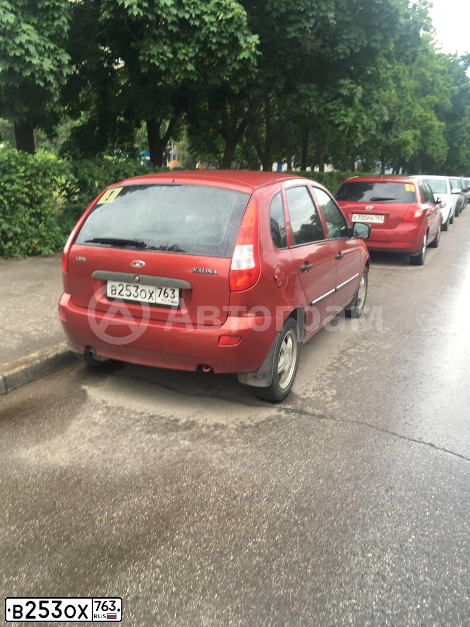 Фото автомобиля LADA 1119 KALINA, 2007 — госномер В253ОХ763. Цвет: СЕРЕБРИСТО-КРАСНЫЙ