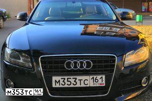 Фото автомобиля AUDI A5, 2008 — госномер Е376ЕЕ36. Цвет: ЧЕРНЫЙ