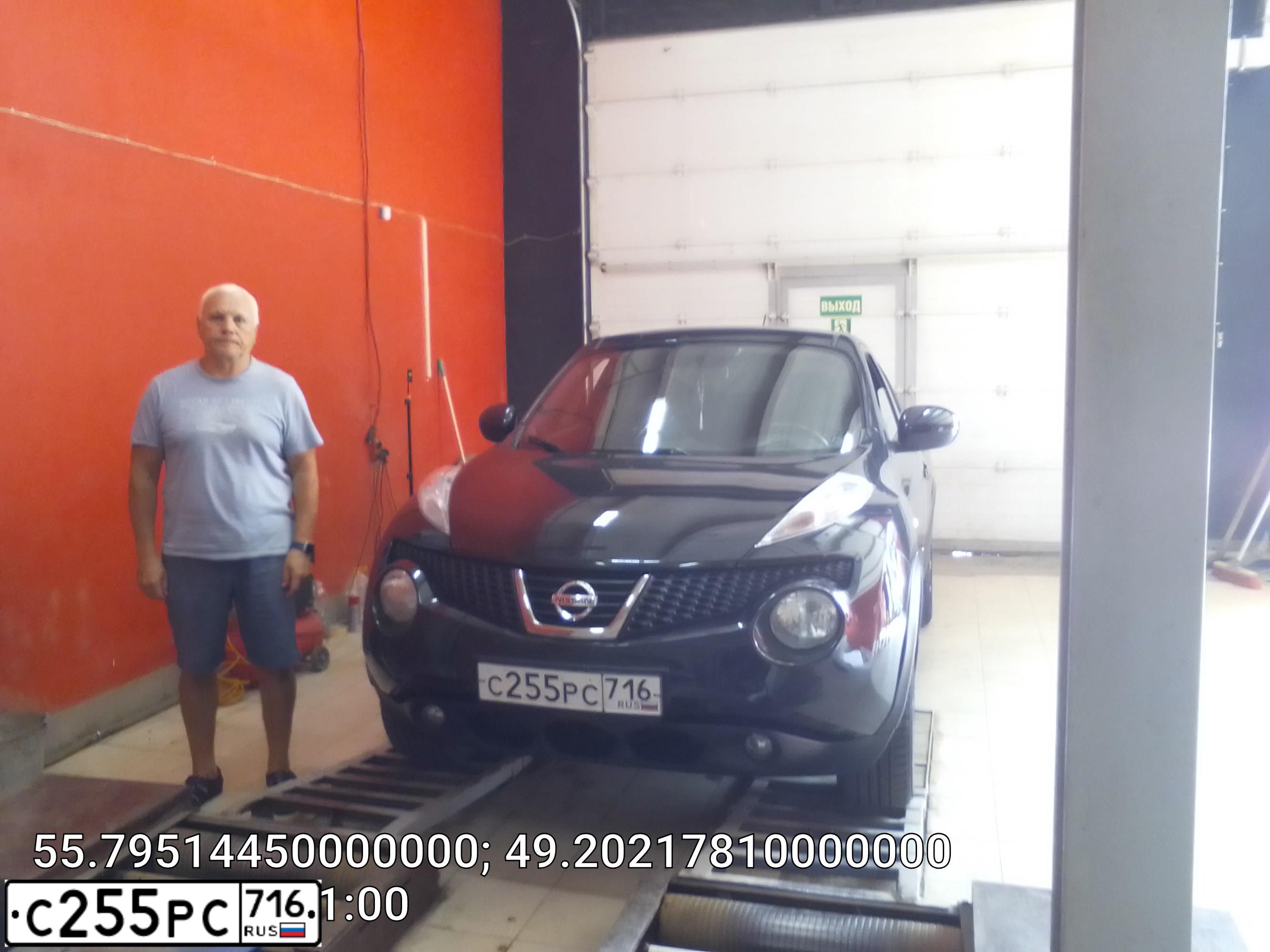 Фото автомобиля NISSAN JUKE, 2012 — госномер С255РС716. Цвет: ЧЕРНЫЙ